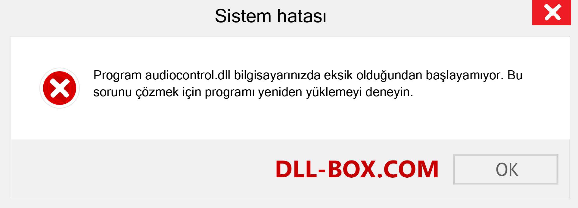 audiocontrol.dll dosyası eksik mi? Windows 7, 8, 10 için İndirin - Windows'ta audiocontrol dll Eksik Hatasını Düzeltin, fotoğraflar, resimler